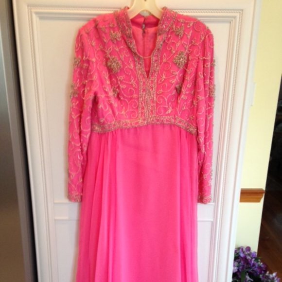 Mother of the Bride Gown. Hot Pink - Picture 1 of 7